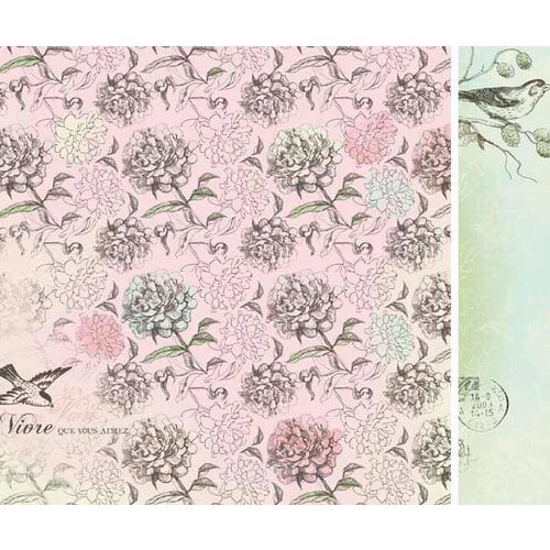 Kaisercraft - Bonjour Collection - 12 x 12 Double Sided Paper - Provence