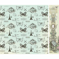 Kaisercraft - Bonjour Collection - 12 x 12 Double Sided Paper - Mairie