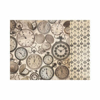 Kaisercraft - Timeless Collection - 12 x 12 Double Sided Paper - Fob Watch