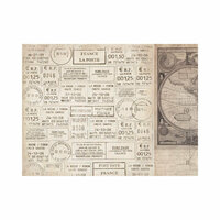 Kaisercraft - Timeless Collection - 12 x 12 Double Sided Paper - Postmarks