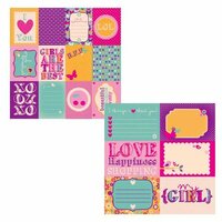 Kaisercraft - Butterfly Kisses Collection - 12 x 12 Double Sided Paper - BFF's