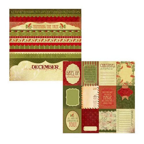 Kaisercraft - Twig and Berry Collection - Christmas - 12 x 12 Double Sided Paper - Bethlehem