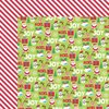 Kaisercraft - Mint Twist Collection - Christmas - 12 x 12 Double Sided Paper - Rudolph