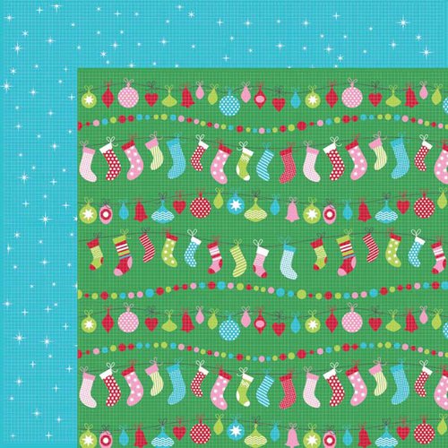 Kaisercraft - Mint Twist Collection - Christmas - 12 x 12 Double Sided Paper - Trimmings