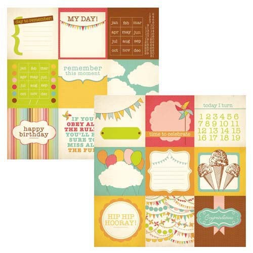 Kaisercraft - Save the Date Collection - 12 x 12 Double Sided Paper - Hip Hip