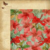 Kaisercraft - Tropicana Collection - 12 x 12 Double Sided Paper - Hibiscus