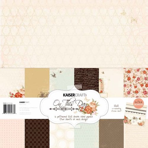 Kaisercraft - On This Day Collection - 12 x 12 Paper Pack