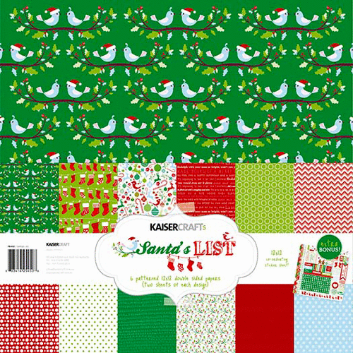 Kaisercraft - Santas List Collection - Christmas - Christmas - 12 x 12 Paper Pack