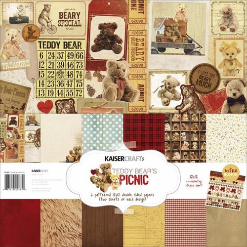 Kaisercraft - Teddy Bears Picnic Collection - 12 x 12 Paper Pack