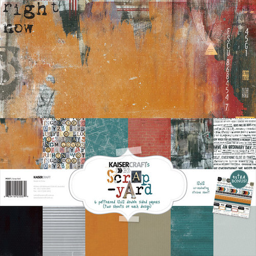 Kaisercraft - Scrap Yard Collection - 12 x 12 Paper Pack