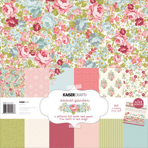 Kaisercraft - Secret Garden Collection - 12 x 12 Paper Pack