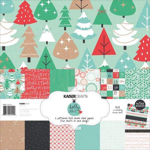 Kaisercraft - Holly Jolly Collection - Christmas - 12 x 12 Paper Pack
