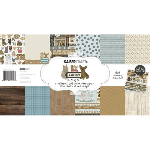 Kaisercraft - Pawfect Collection - 12 x 12 Paper Pack - Dog