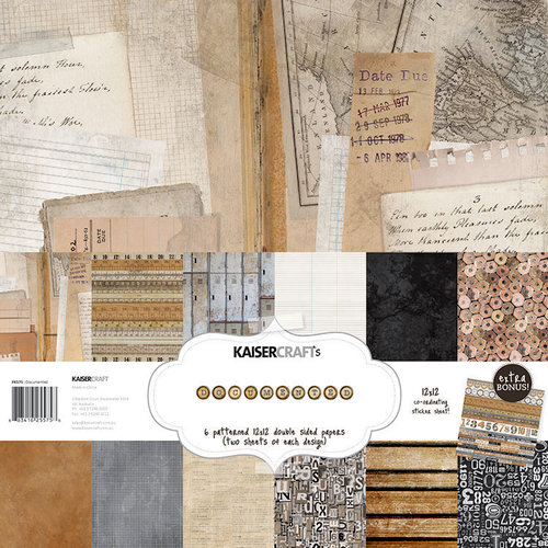 Kaisercraft - Documented Collection - 12 x 12 Paper Pack