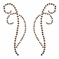 Kaisercraft - Pearl Flourishes - Bling - Decorative - Chocolate