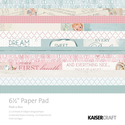 Kaisercraft - Peek-A-Boo Collection - 6.5 x 6.5 Paper Pad