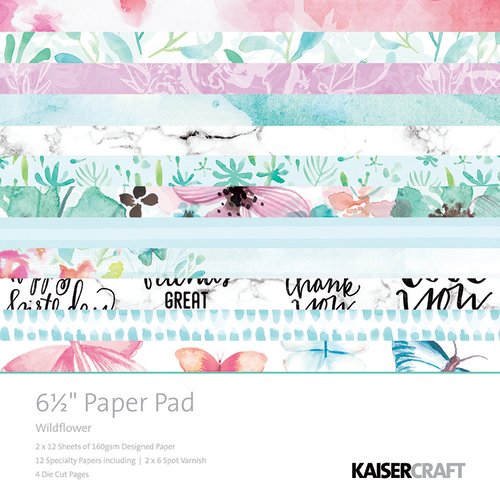 Kaisercraft - Wildflower Collection - 6.5 x 6.5 Paper Pad