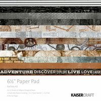 Kaisercraft - Factory 42 Collection - 6.5 x 6.5 Paper Pad