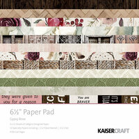 Kaisercraft - Gypsy Rose Collection - 6.5 x 6.5 Paper Pad