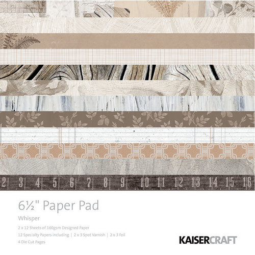 Kaisercraft - Whisper Collection - 6.5 x 6.5 Paper Pad