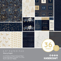 Kaisercraft - Christmas - Starry Night Collection - 6.5 x 6.5 Paper Pad