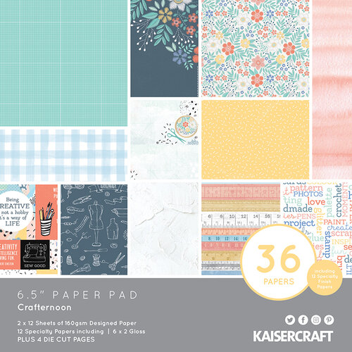 Kaisercraft - Crafternoon Collection - 6 x 6 Paper Pad