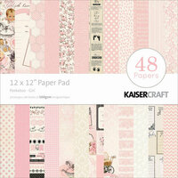 Kaisercraft - Peekaboo Collection - 12 x 12 Paper Pad - Girl
