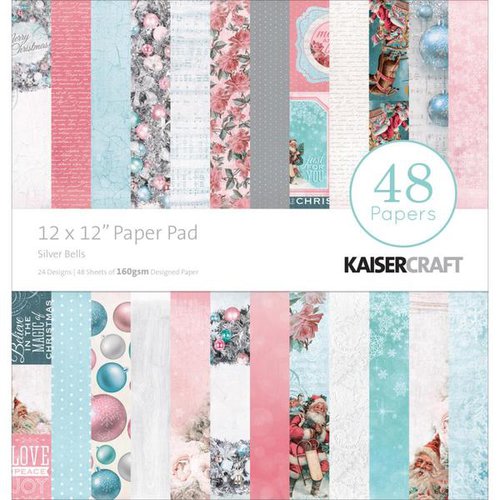 Kaisercraft - Silver Bells Collection - Christmas - 12 x 12 Paper Pad