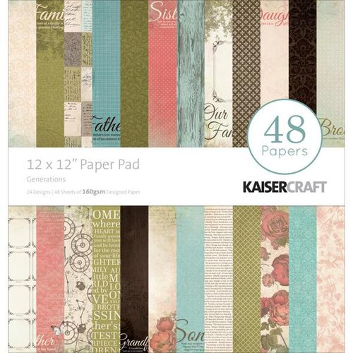 Kaisercraft - Generations Collection - 12 x 12 Paper Pad