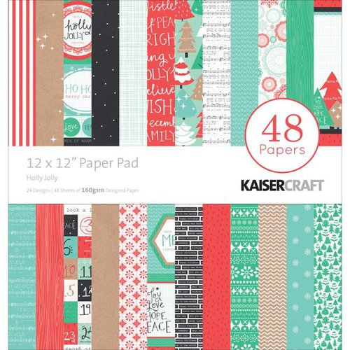 Kaisercraft - Holly Jolly Collection - Christmas - 12 x 12 Paper Pad