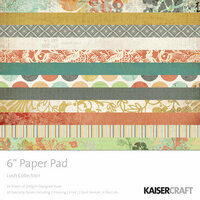 Kaisercraft - Lush Collection - 6 x 6 Paper Pad, CLEARANCE