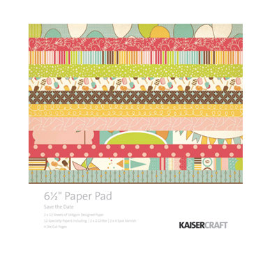 Kaisercraft - Save the Date Collection - 6.5 x 6.5 Paper Pad