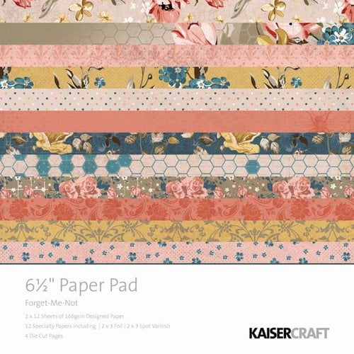 Kaisercraft - Forget-Me-Not Collection - 6.5 x 6.5 Paper Pad