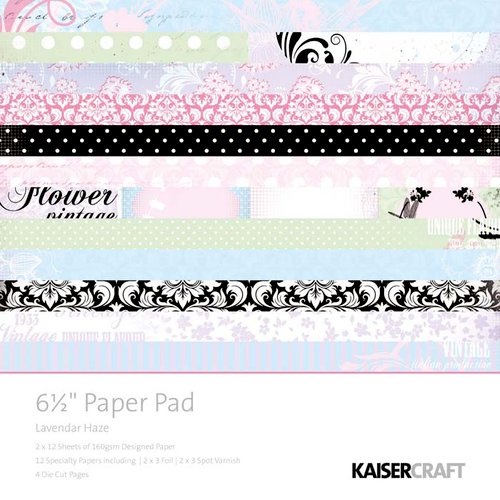Kaisercraft - Lavender Haze Collection - 6.5 x 6.5 Paper Pad