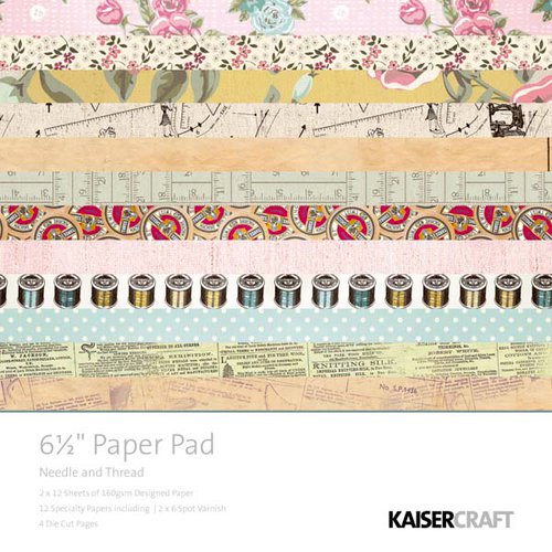 Kaisercraft - Needle and Thread Collection - 6.5 x 6.5 Paper Pad