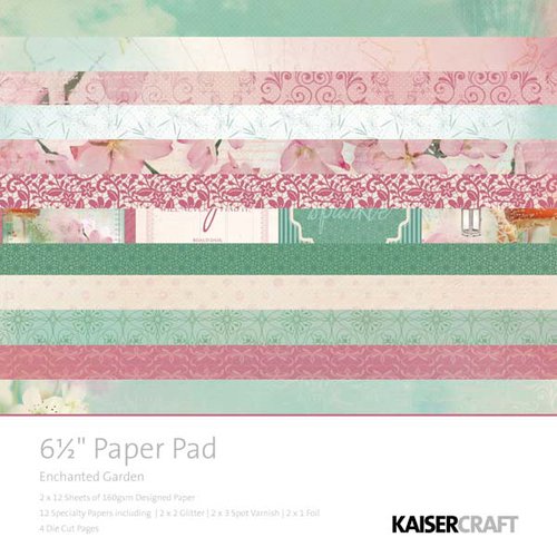 Kaisercraft - Enchanted Garden Collection - 6.5 x 6.5 Paper Pad