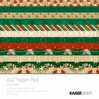 Kaisercraft - Holly Bright Collection - Christmas - 6.5 x 6.5 Paper Pad