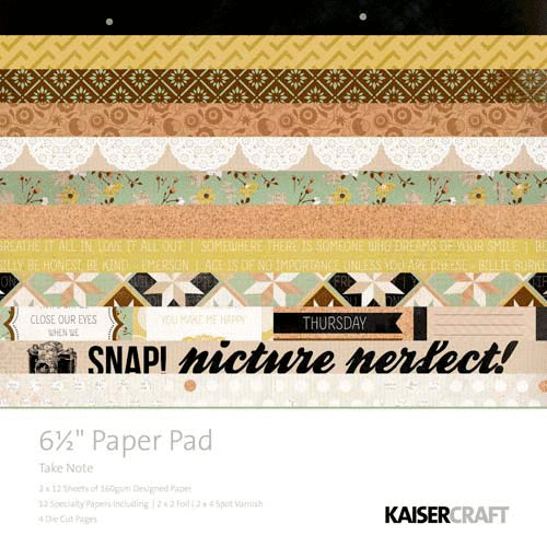 Kaisercraft - Take Note Collection - 6.5 x 6.5 Paper Pad