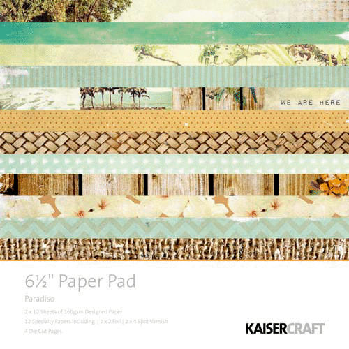 Kaisercraft - Paradiso Collection - 6.5 x 6.5 Paper Pad