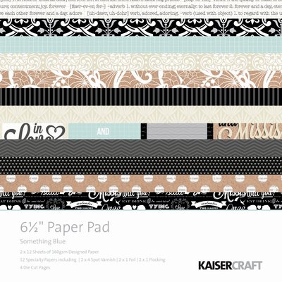 Kaisercraft - Something Blue Collection - 6.5 x 6.5 Paper Pad