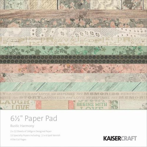 Kaisercraft - Rustic Harmony Collection - 6.5 x 6.5 Paper Pad