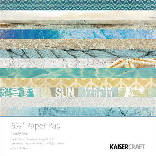 Kaisercraft - Sandy Toes Collection - 6.5 x 6.5 Paper Pad