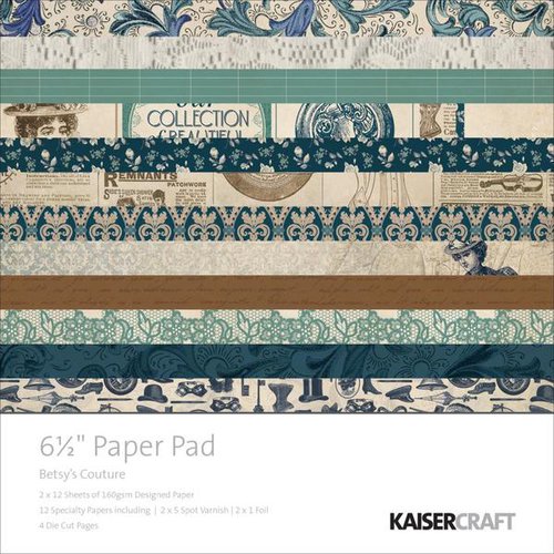 Kaisercraft - Betsy's Couture Collection - 6.5 x 6.5 Paper Pad