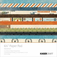Kaisercraft - Wanderlust Collection - 6.5 x 6.5 Paper Pad