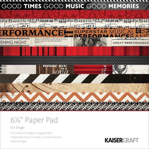 Kaisercraft - On Stage Collection - 6.5 x 6.5 Paper Pad