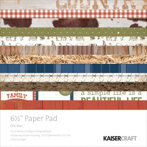Kaisercraft - Old Mac Collection - 6.5 x 6.5 Paper Pad