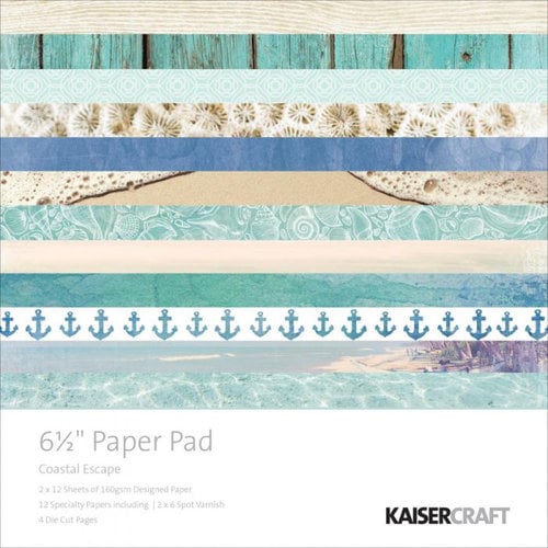 Kaisercraft - Coastal Escape Collection - 6.5 x 6.5 Paper Pad