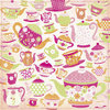 Kaisercraft - Candy Lane Collection - 12 x 12 Paper with Glitter Accents - Tea Party