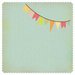 Kaisercraft - Save the Date Collection - 12 x 12 Die Cut Paper - Bunting