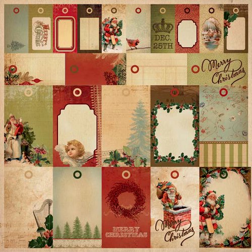 Kaisercraft - Turtle Dove Collection - Christmas - 12 x 12 Perforated Paper - To Froms